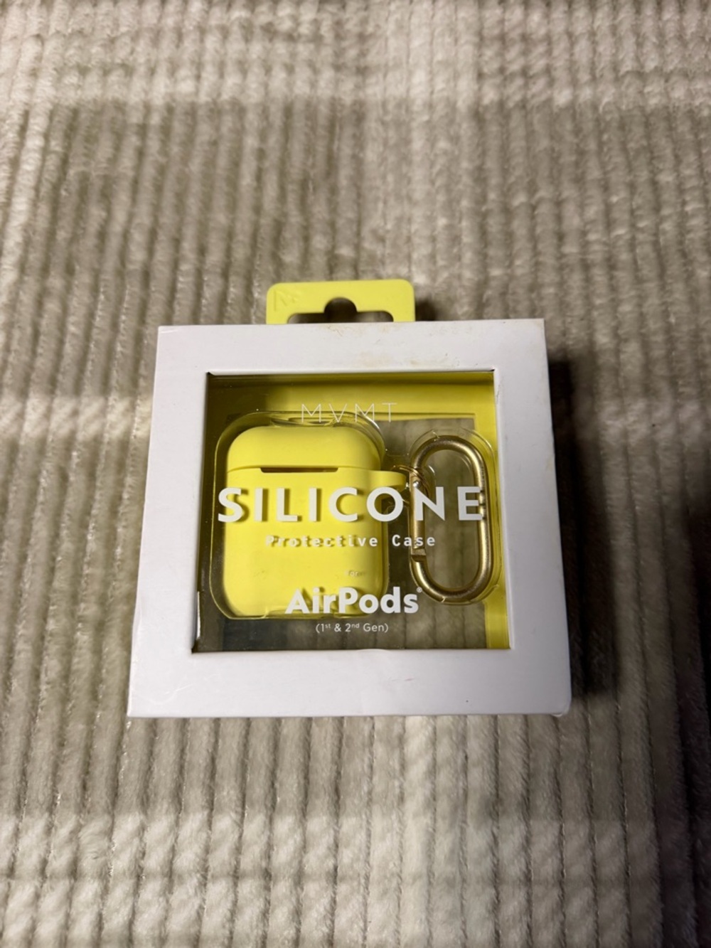 MVMT Yellow Silicone Protective Case for AirPods (1st & 2nd Gen)